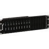 Support rack 19 pouces Muxlab 500920 | chassis 16 ports | robuste Muxlab