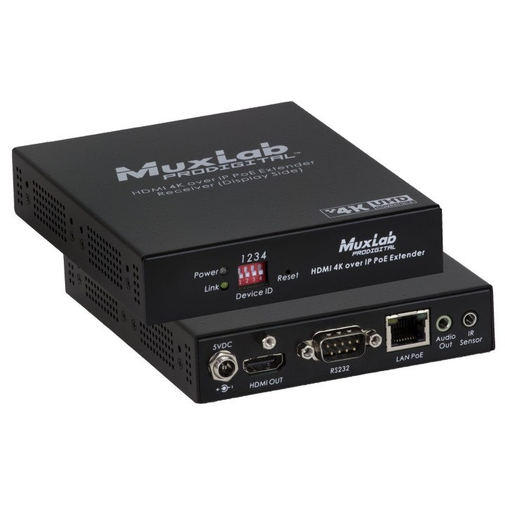 Émetteur mur Muxlab 500759-RX | Wall 4K | PoE - 500759-RX - Muxlab