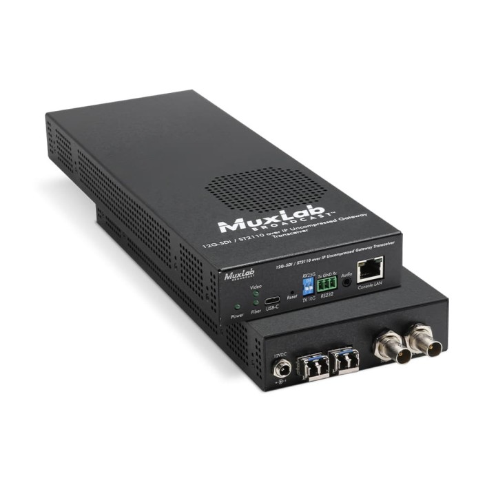Émetteur-récepteur Muxlab 500775-2110 | 12G-SDI/ST2110 | IP Gateway - 500775-2110 - Muxlab