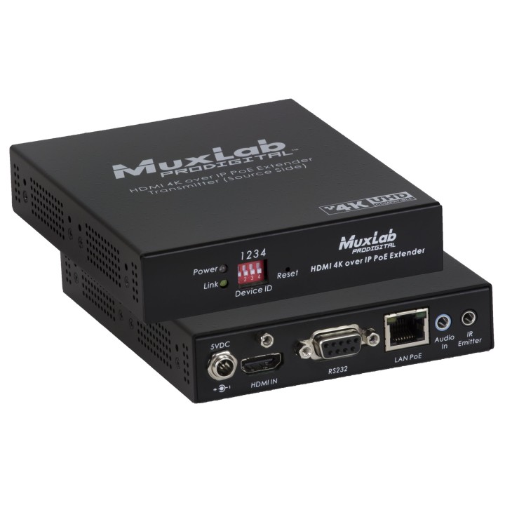 Récepteur mur Muxlab 500759-TX | Wall 4K | PoE - 500759-TX - Muxlab
