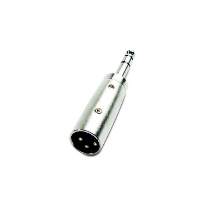 Connecteur XLR mâle 3B / Jack 6.35 stéréo mâle Keen connect