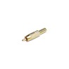 Fiche RCA mâle dorée blanche diamètre 8mm Keen connect