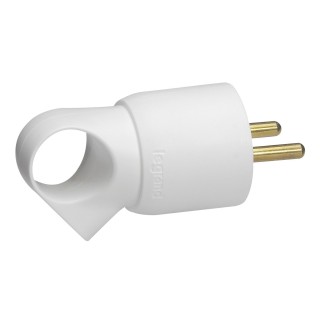 Fiche LEGRAND 2P+T blanche mâle FECM2P+TB | robuste | fiable - FECM2P+TB - Keen connect
