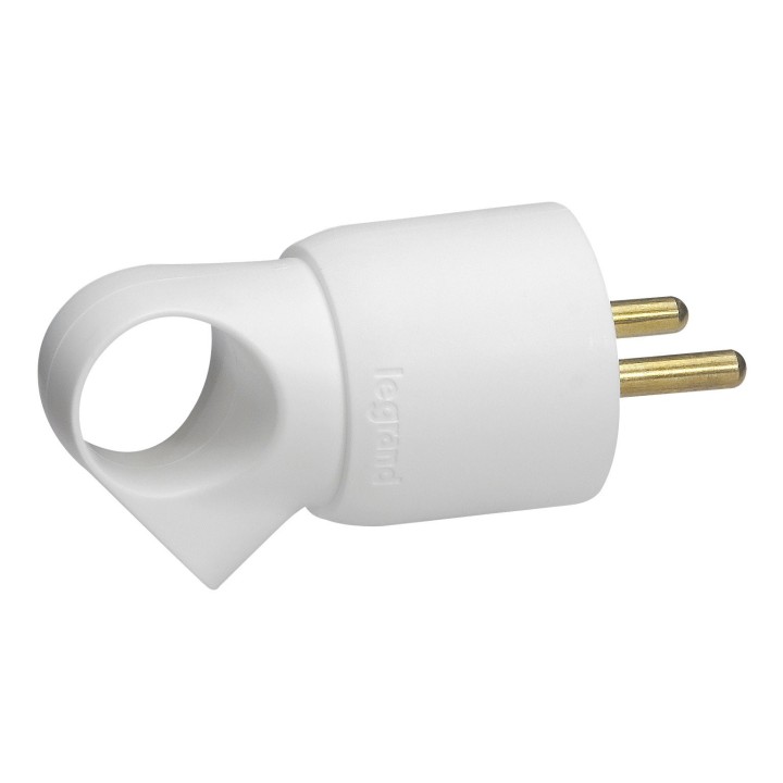 Fiche LEGRAND 2P+T blanche mâle FECM2P+TB | robuste | fiable - FECM2P+TB - Keen connect