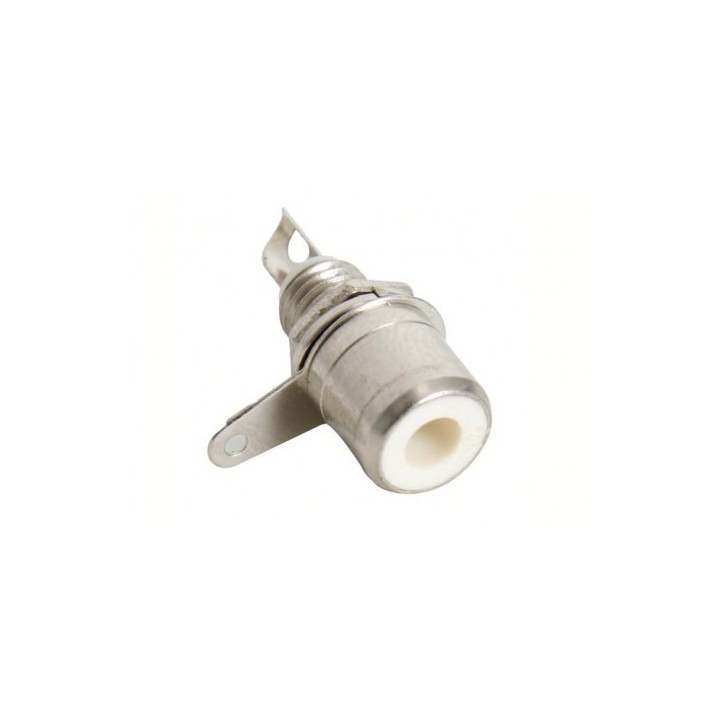 Embase RCA femelle blanche Keen Connect ECFBL | Haute qualité | Connectivité fiable - ECFBL - Keen connect