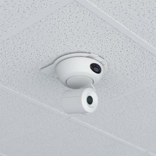 Chief - Support universel de caméra sur dalle de plafond - Blanc Chief