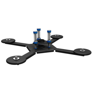 Chief - Araignée de plafond avec amortisseurs pour VP 45kg max - Noir Chief