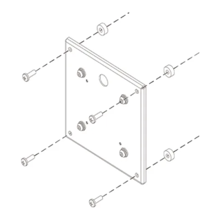 Chief - Adaptateur extension Vesa 200x200 sur un Vesa 100x100, M8 Chief