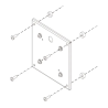 Chief - Adaptateur extension Vesa 200x200 sur un Vesa 100x100, M8 Chief