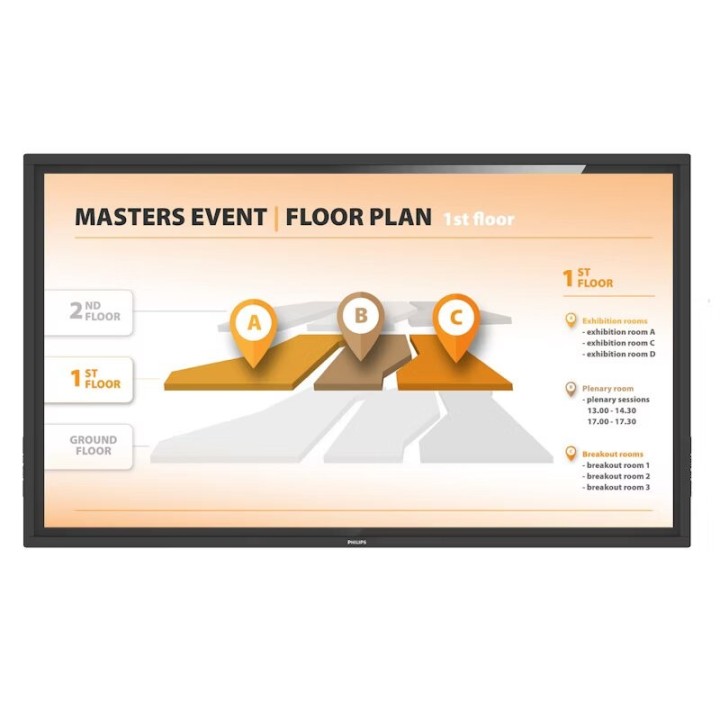 Écran tactile PHILIPS 43BDL3452T00 | 43" Direct LED | UHD 