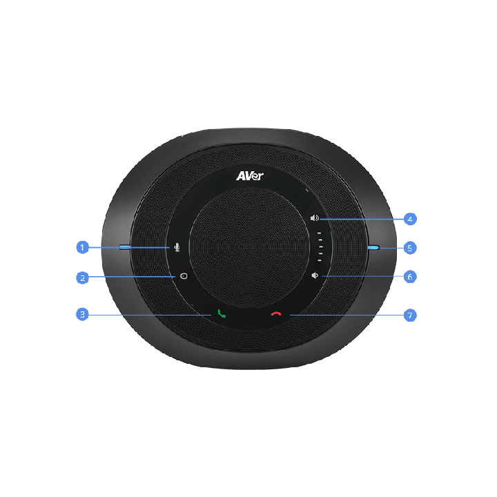 Haut-parleur AVer AVE-MICRO-VC520PRO | tout-en-un | câble 10m - AVE-MICRO-VC520PRO - AVer