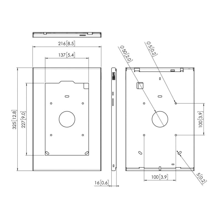 Vogel's - PTS 1244 TabLock pour Samsung Galaxy Tab S6 Lite (2020) - Argent Vogel's