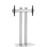 Vogel's - Pied de sol FD1584S double pôle 150cm 800X400 - Argent Vogel's