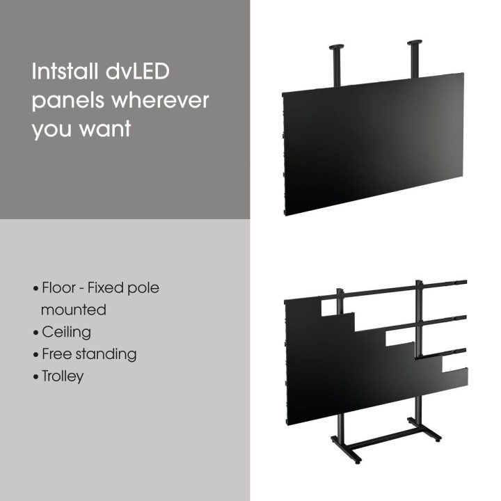 Vogel's - INT 8005 dvLED Philips 6000/9000 series 10x10 interface murale - Noir Vogel's