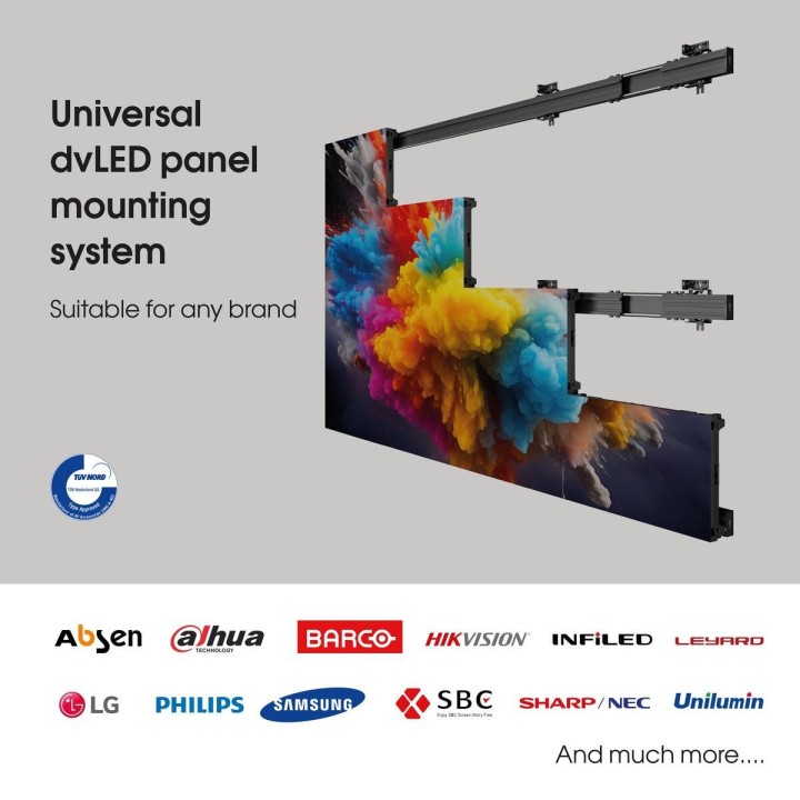 Vogel's - INT 8005 dvLED Philips 6000/9000 series 10x10 interface murale - Noir Vogel's