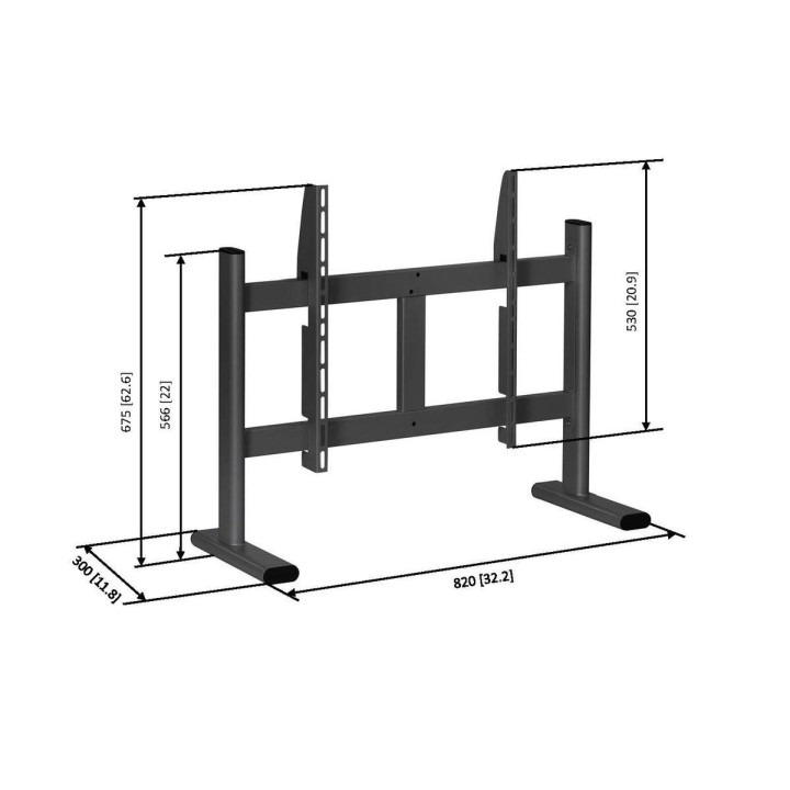 Vogel's - PB 050 Pied de table pour écran de 36 à 55p - Noir Vogel's