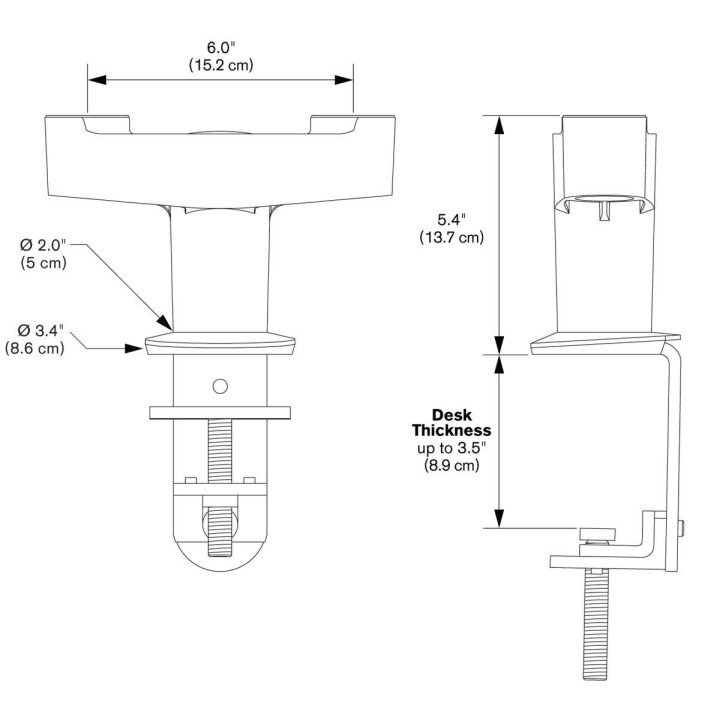 Vogel's - PFA 9125 Adaptateur de montage pour deux moniteurs argent - Argent Vogel's