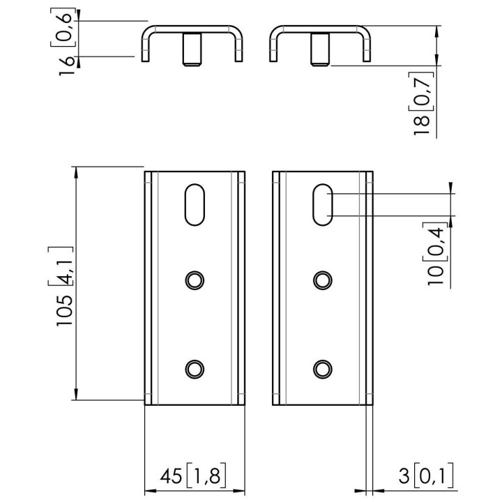 Vogel's - PFA 9158 Adaptateur pour Samsung Flip 2 65p - Noir Vogel's