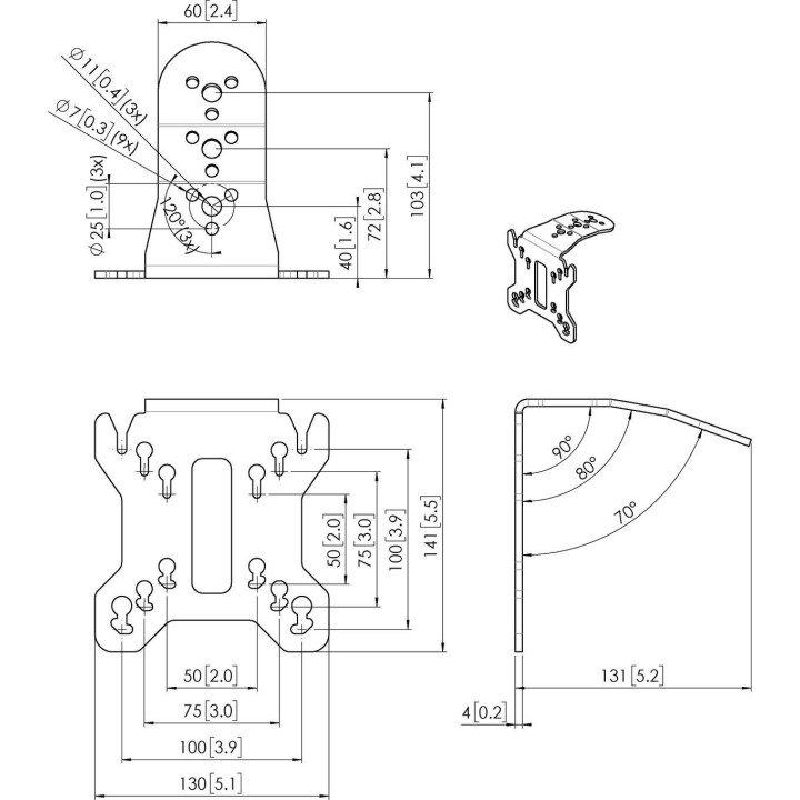 Vogel's - PFI 3015 Interface pour écran de 10 à 32p - Noir Vogel's