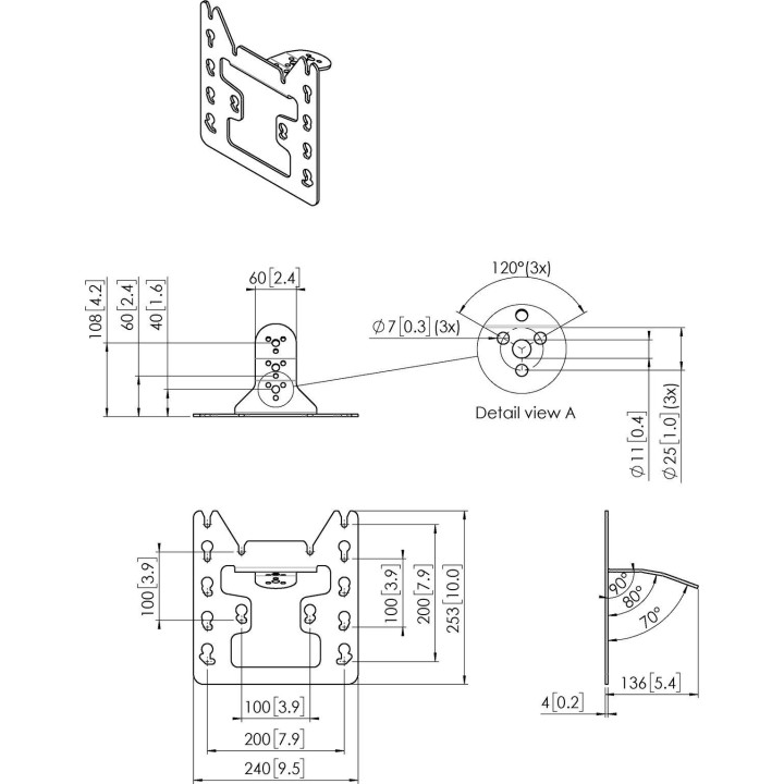 Vogel's - PFI 3045 Interface pour écran de 19 à 43p - Noir Vogel's