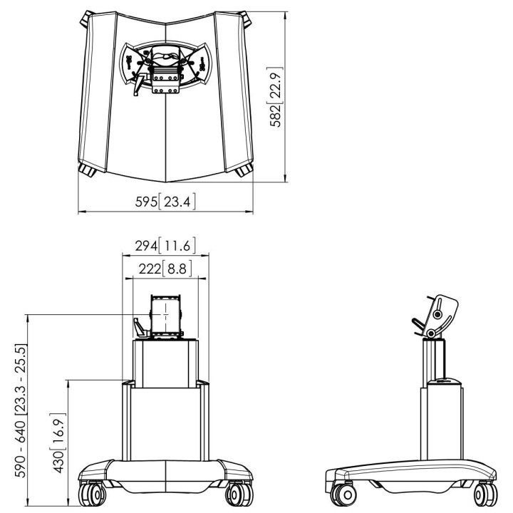 Vogel's - PFT 2515 Trolley pour écran de 32 à 65p - Noir Vogel's
