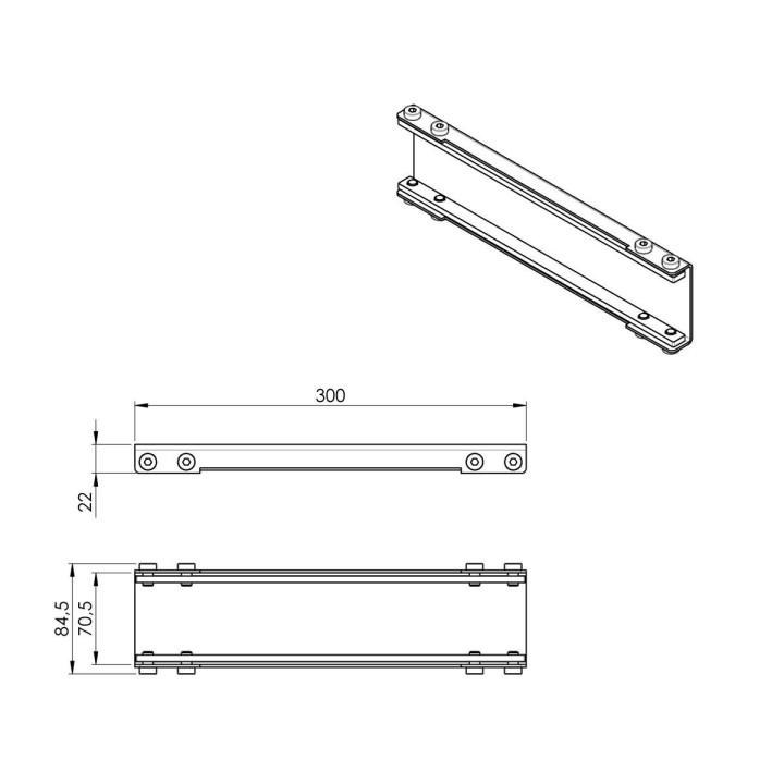 Vogel's - Coupleur de barre PLA 9304 pour barre d'interface dvLED Vogel's