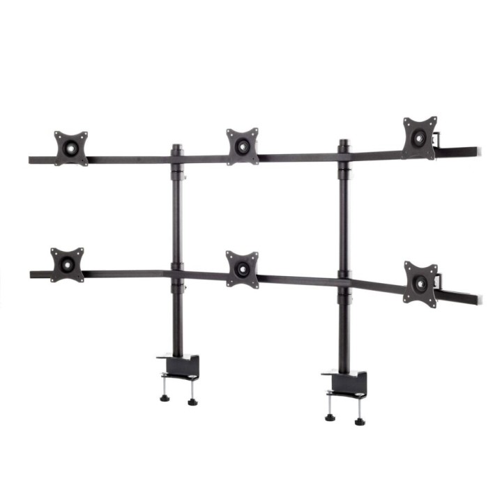 EDBAK - SV17 - Support de bureau incurvé pour six écrans 19" à 27" 