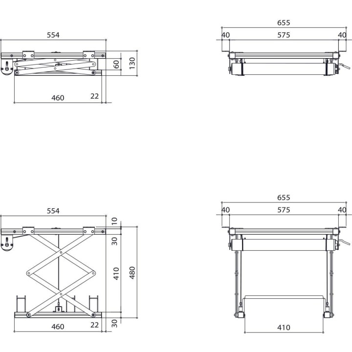Vogel's - PPL 2035 Système de levage de projecteur - Argent Vogel's