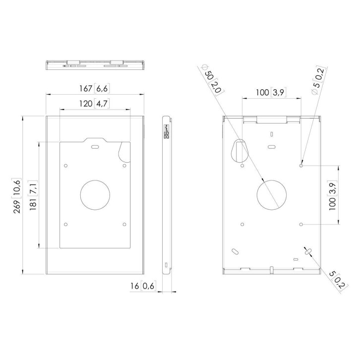 Vogel's - PTS 1247 TabLock pour iPad Mini (2021) - Argent Vogel's