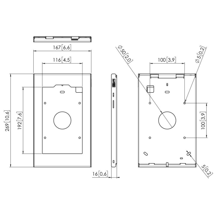Vogel's - PTS 1248 TabLock pour Samsung Galaxy Tab A7 Lite (2021) - Argent Vogel's