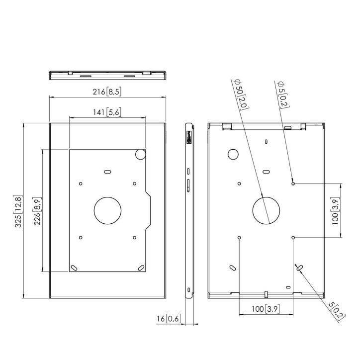 Vogel's - PTS 1249 TabLock pour Samsung Galaxy Tab A8 (2022) - Argent Vogel's
