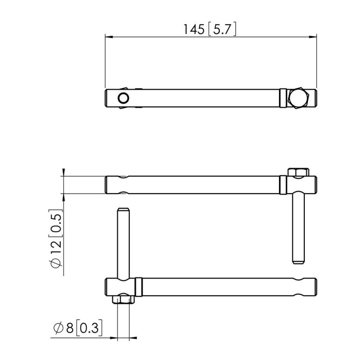 Vogel's - PUA 9503 Raccord de poteau pour PUC 25 - Argent Vogel's