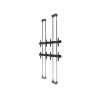 EDBAK - VWFCA2247-L - Support vidéo mural sol-plafond modulaire 2×2 pour écrans 42" à 49" 