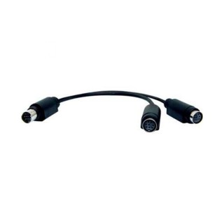 Cordon adaptateur AVer AVE-CAB-DIN-Y-8-9 | RS232 en Y | mini DIN9 à DIN8 - AVE-CAB-DIN-Y-8-9 - AVer