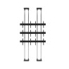 EDBAK - VWFCA2347-L - Support vidéo mural sol-plafond modulaire 2×3 pour écrans 42" à 49"