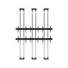 EDBAK - VWFCA3247-L - Support vidéo mural sol-plafond modulaire 3×2 pour écrans 42" à 49"