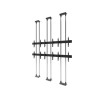 EDBAK - VWFCA3257-L - Support vidéo mural sol-plafond modulaire 3×2 pour écrans 50" à 57" 