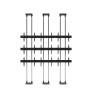 EDBAK - VWFCA3347-L - Support vidéo mural sol-plafond modulaire 3×3 pour écrans 42" à 49"