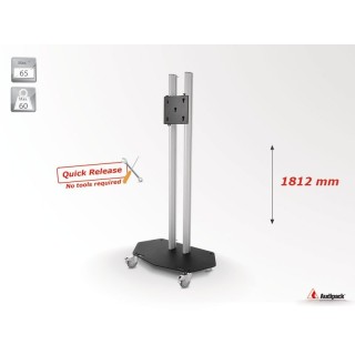 Chariot double colonne Audipack AUD-390705 | Quick Release | écran 65p max Audipack