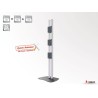 Pied de sol double colonne Audipack AUD-390725 | Quick Release | triple écrans 55p max. Audipack
