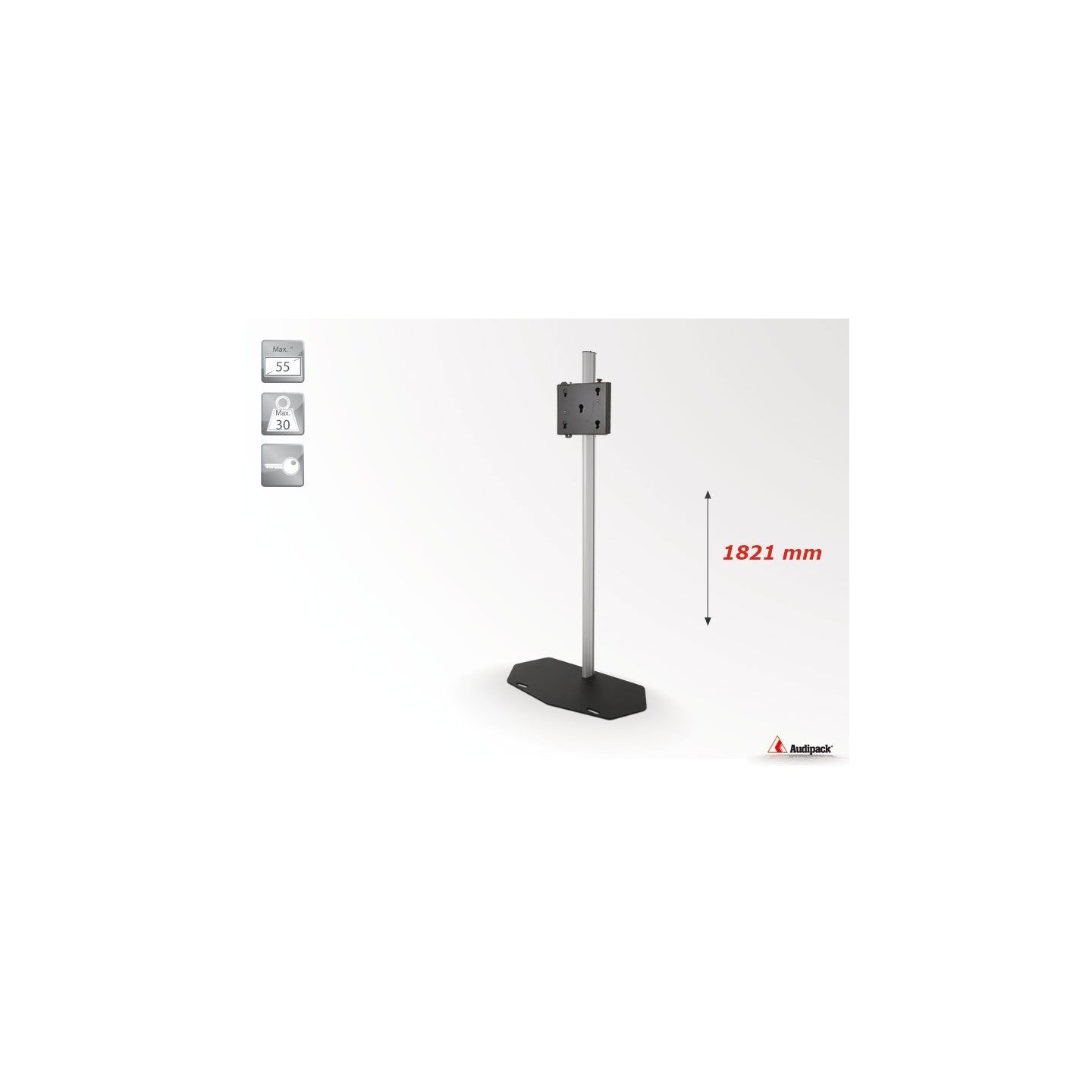 Pied de sol Audipack AUD-390770 | 700mm | 30Kg max - AUD-390770 - Audipack