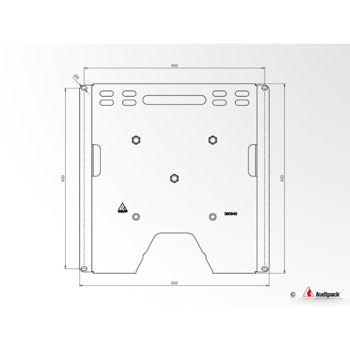 Support VESA Audipack AUD-390845 | 400x400mm | Vis M6+M8 Audipack