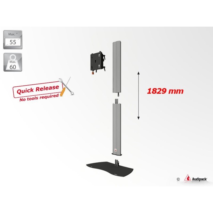 Pied de sol Audipack AUD-390901 | Quick Release | 55" max Audipack