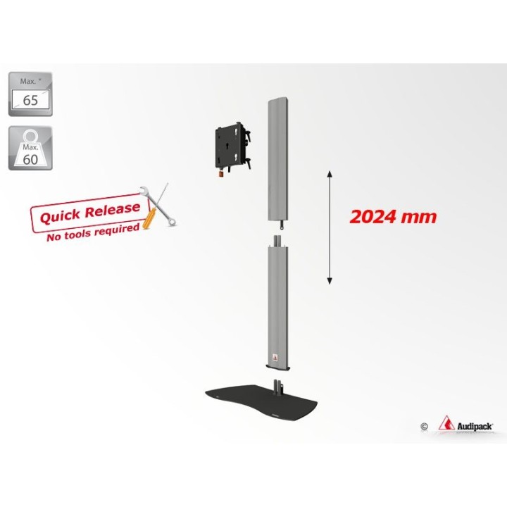 Pied de sol Audipack AUD-390902 | Quick Release | 65" max Audipack
