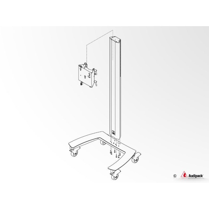 Chariot Audipack AUD-390904 | Série 900 | écran 65" max Audipack
