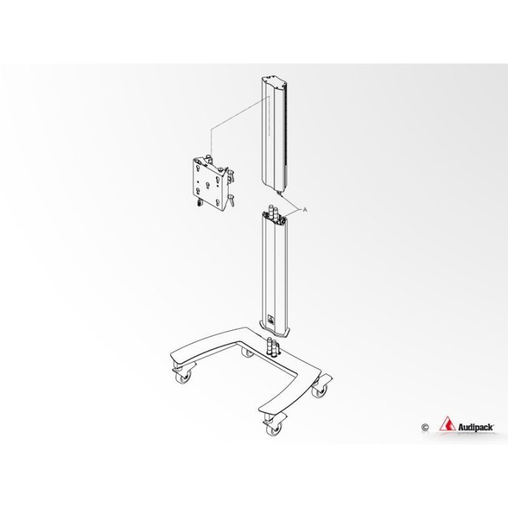 Chariot Audipack AUD-390905 | Quick Release | 65p max Audipack