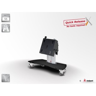 Support sur pied Audipack AUD-390921B | H=500 mm | roues Audipack