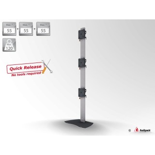 Pied de sol Audipack AUD-390925 | 900 Quick Release | triple écrans Audipack