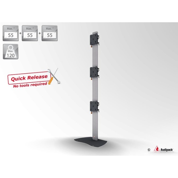 Pied de sol Audipack AUD-390925 | 900 Quick Release | triple écrans Audipack