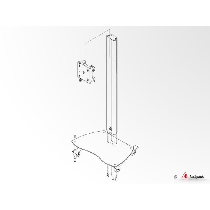 Chariot Audipack AUD-390974 | Série 900 | écran 65p max Audipack